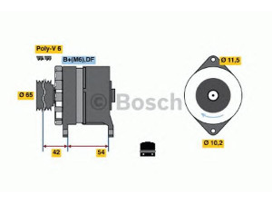 BOSCH 0 120 450 025 kintamosios srovės generatorius
