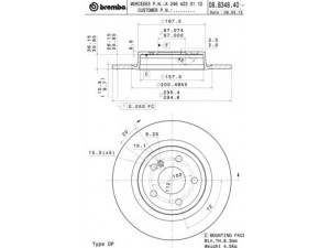 BREMBO 08.B348.41 stabdžių diskas 
 Dviratė transporto priemonės -> Stabdžių sistema -> Stabdžių diskai / priedai
2464230112