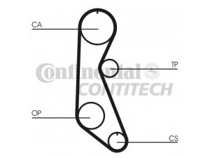 CONTITECH CT816 paskirstymo diržas 
 Techninės priežiūros dalys -> Papildomas remontas
894174306, 8970422680