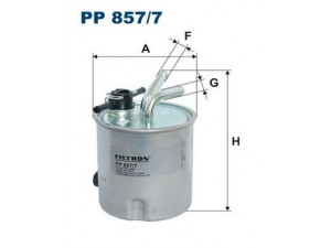 FILTRON PP857/7 kuro filtras 
 Techninės priežiūros dalys -> Papildomas remontas
16400EC00B