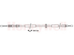 BENDIX 432932B trosas, stovėjimo stabdys 
 Stabdžių sistema -> Valdymo svirtys/trosai
1000839, 1005574, 1019240, 1040745