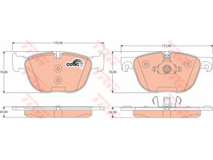 TRW GDB1726 stabdžių trinkelių rinkinys, diskinis stabdys 
 Techninės priežiūros dalys -> Papildomas remontas
34114074370, 34116778403, 34116779293