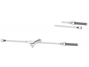 CEF FO02218 trosas, stovėjimo stabdys 
 Stabdžių sistema -> Valdymo svirtys/trosai
1501846, 1517528, 7M512853AB