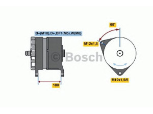 BOSCH 0 120 689 547 kintamosios srovės generatorius 
 Elektros įranga -> Kint. sr. generatorius/dalys -> Kintamosios srovės generatorius
008 154 99 02, A 008 154 99 02