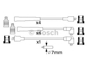 BOSCH 0 986 356 831 uždegimo laido komplektas 
 Kibirkšties / kaitinamasis uždegimas -> Uždegimo laidai/jungtys
ETC 8618, STC 8656, STC 8656