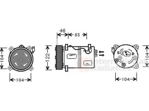 VAN WEZEL 5900K095 kompresorius, oro kondicionierius 
 Oro kondicionavimas -> Kompresorius/dalys
3545088, 8601533, 9171345