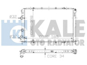 KALE OTO RADYATÖR 128000 radiatorius, variklio aušinimas 
 Aušinimo sistema -> Radiatorius/alyvos aušintuvas -> Radiatorius/dalys
77 00 838 133, 77 01 352 605, 7700838133