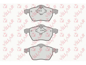 VILLAR 626.0772 stabdžių trinkelių rinkinys, diskinis stabdys 
 Techninės priežiūros dalys -> Papildomas remontas
272370