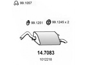 ASSO 14.7083 galinis duslintuvas 
 Išmetimo sistema -> Duslintuvas
1012218