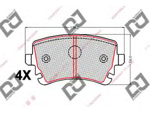 DJ PARTS BP2118 stabdžių trinkelių rinkinys, diskinis stabdys 
 Techninės priežiūros dalys -> Papildomas remontas
4B3698451, 4B3698451A, 4F0698451F