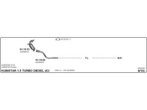 IMASAF 558000081 išmetimo sistema 
 Išmetimo sistema -> Išmetimo sistema, visa