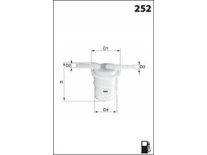 MECAFILTER ELE6058 kuro filtras 
 Degalų tiekimo sistema -> Kuro filtras/korpusas
16900SA5000, 16900SA5003, 16900SA5004