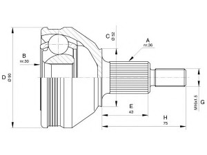 OPEN PARTS CVJ5609.10 jungčių komplektas, kardaninis velenas 
 Ratų pavara -> Sujungimai/komplektas
6QE498099