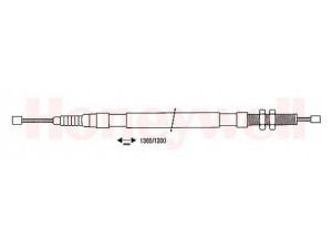 BENDIX 431059B trosas, stovėjimo stabdys 
 Stabdžių sistema -> Valdymo svirtys/trosai
483229