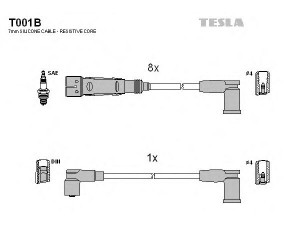 TESLA T001B uždegimo laido komplektas 
 Kibirkšties / kaitinamasis uždegimas -> Uždegimo laidai/jungtys
1161501219, 1161501319