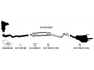 EBERSPÄCHER AP_2296 išmetimo sistema 
 Išmetimo sistema -> Išmetimo sistema, visa