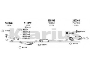 KLARIUS 630622E išmetimo sistema
