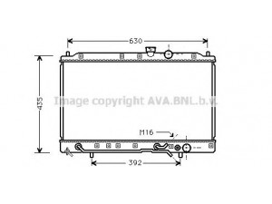 AVA QUALITY COOLING MT2078 radiatorius, variklio aušinimas 
 Aušinimo sistema -> Radiatorius/alyvos aušintuvas -> Radiatorius/dalys
660567, 890506, MB660567, MB890506