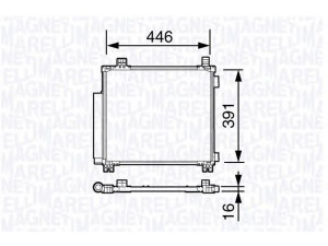 MAGNETI MARELLI 350203696000 kondensatorius, oro kondicionierius