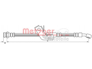 METZGER 4110663 stabdžių žarnelė 
 Stabdžių sistema -> Stabdžių žarnelės
58737-1C800