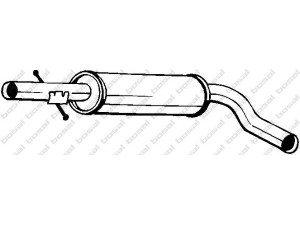 BOSAL 105-109 vidurinis duslintuvas 
 Išmetimo sistema -> Duslintuvas
1J0 253 209, 1J0 253 209 E, 1J0 253 209 F