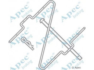 APEC braking KIT218 priedų komplektas, stabdžių trinkelė