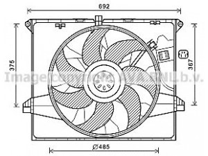 AVA QUALITY COOLING MS7671 ventiliatorius, radiatoriaus 
 Aušinimo sistema -> Oro aušinimas
1645000193, 1645000493, 1645000593