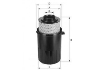 UNIFLUX FILTERS XA1672 oro filtras 
 Techninės priežiūros dalys -> Techninės priežiūros intervalai
986802404, 1500302, 003 094 51 04