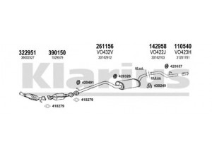 KLARIUS 960479E išmetimo sistema