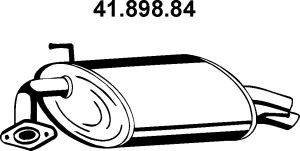 EBERSPÄCHER 41.898.84 galinis duslintuvas 
 Išmetimo sistema -> Duslintuvas
18030-S1A-E01