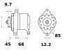 MAHLE ORIGINAL MG 258 kintamosios srovės generatorius 
 Elektros įranga -> Kint. sr. generatorius/dalys -> Kintamosios srovės generatorius
95 607 228, 4382200, 4386883, 4392831