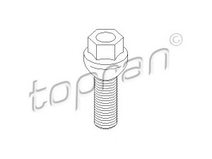 TOPRAN 111 456 rato varžtas 
 Ratai / padangos -> Priedai
701 601 139, 701 601 139B