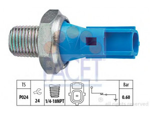 FACET 7.0147 alyvos slėgio jungiklis 
 Variklis -> Variklio elektra
1 096 320, 98AB-9278-BA