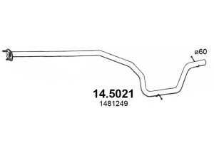 ASSO 14.5021 išleidimo kolektorius 
 Išmetimo sistema -> Išmetimo vamzdžiai
1377428, 1377431, 1460214, 1481249