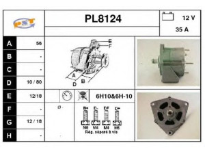 SNRA PL8124 kintamosios srovės generatorius
0051540202, 0051540302
