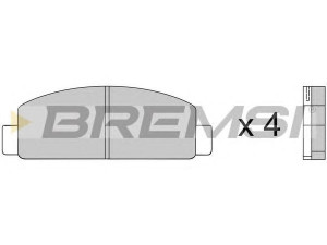 BREMSI BP2218 stabdžių trinkelių rinkinys, diskinis stabdys 
 Techninės priežiūros dalys -> Papildomas remontas
811849280A