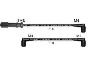 BBT ZK135 uždegimo laido komplektas 
 Kibirkšties / kaitinamasis uždegimas -> Uždegimo laidai/jungtys
2714830, 3531277-6