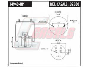 CASALS B2580 dėklas, pneumatinė pakaba
MLF7174