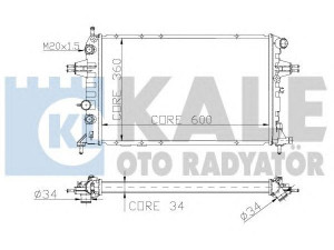 KALE OTO RADYATÖR 138300 radiatorius, variklio aušinimas 
 Aušinimo sistema -> Radiatorius/alyvos aušintuvas -> Radiatorius/dalys
09119483, 13 00 197, 13 00 216