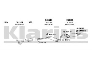 KLARIUS 940449E išmetimo sistema 
 Išmetimo sistema -> Išmetimo sistema, visa