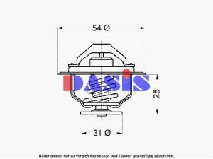 AKS DASIS 751894N termostatas, aušinimo skystis 
 Aušinimo sistema -> Termostatas/tarpiklis -> Thermostat
61316592, 61318373
