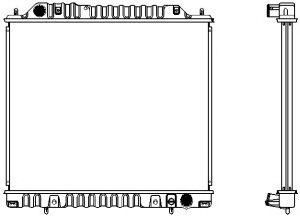 SAKURA  Automotive 1321-0221 radiatorius, variklio aušinimas