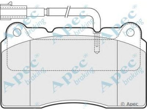 APEC braking PAD1536 stabdžių trinkelių rinkinys, diskinis stabdys 
 Techninės priežiūros dalys -> Papildomas remontas
77363545, 9946030, 9948557, 9951155