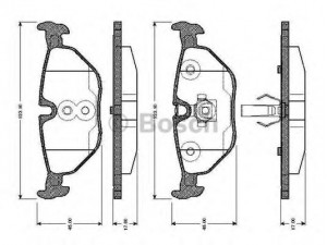 BOSCH 0 986 TB2 147 stabdžių trinkelių rinkinys, diskinis stabdys 
 Techninės priežiūros dalys -> Papildomas remontas
34 21 1 164 499, 34 21 1 164 501