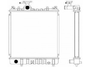 SAKURA  Automotive 1431-0220 radiatorius, variklio aušinimas