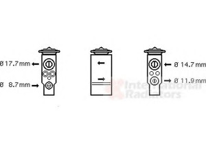 VAN WEZEL 58001113 išsiplėtimo vožtuvas, oro kondicionavimas 
 Oro kondicionavimas -> Vožtuvai
09196195, 1618192-09196195, 1618192