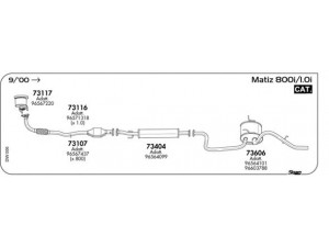 AKS DASIS SGDW006 išmetimo sistema