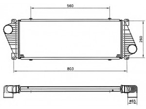 NRF 30830 tarpinis suslėgto oro aušintuvas, kompresorius 
 Variklis -> Oro tiekimas -> Įkrovos agregatas (turbo/superįkrova) -> Tarpinis suslėgto oro aušintuvas
9015010701, 2D0145805, 2D0145805D