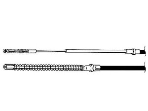 CEF VW02152 trosas, stovėjimo stabdys 
 Stabdžių sistema -> Valdymo svirtys/trosai
191609721E, 191609721E