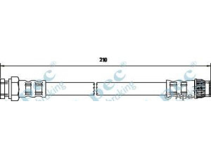 APEC braking HOS3302 stabdžių žarnelė 
 Stabdžių sistema -> Stabdžių žarnelės
4806A1, E168137, 4806A1, E168137